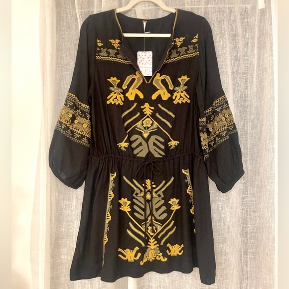 Free People Embroidered Dress - Picture 1 of 5